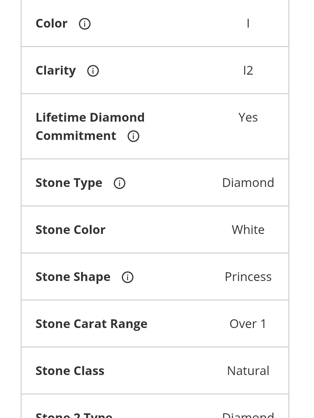 Diamond Engagement Ring | White Princess Cut